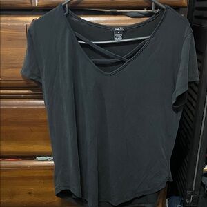 Rue21 Black Short Sleeve Tee
